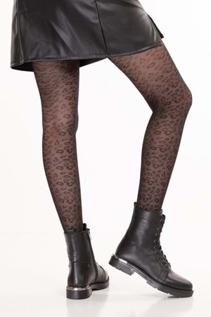 Gondol Hakiki Deri Metal Topuk Detaylı Bot Domenica - Siyah - 41