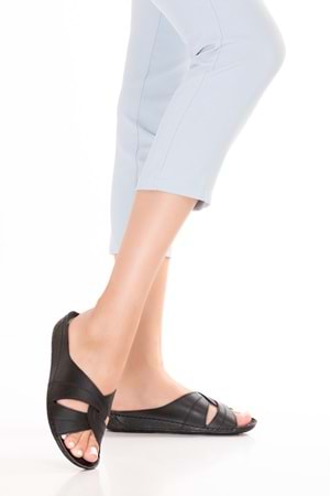 Gondol Kadın Anatomik Taban Terlik bio.1003 - Siyah - 37