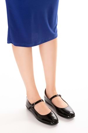 Gondol Hakiki Deri Esnek Rahat Taban Yumuşak Rahat Babet Ayakkabı alb.230 - siyah rugan - 38