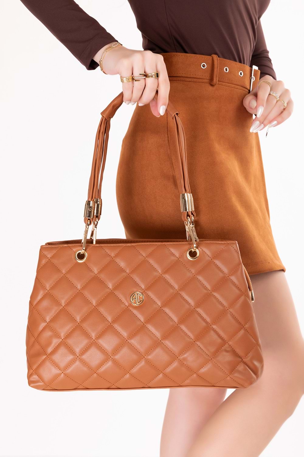 Gondol Kadın Günlük Şık Çanta ald.31101 - Taba - TEK EBAT