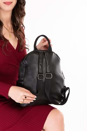 Gondol Kadın Kullanışlı Günlük Sırt Çantası ald.31124 - Siyah - TEK EBAT