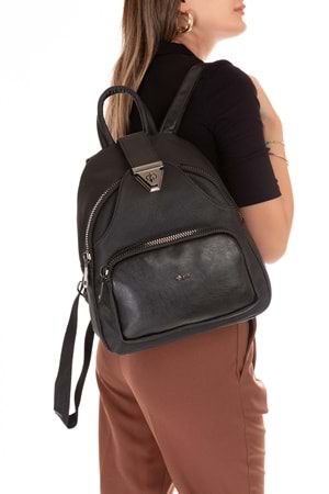 Gondol Kadın Taş Detaylı Günlük Sırt Çantası ald.1250 - T.Black - TEK EBAT