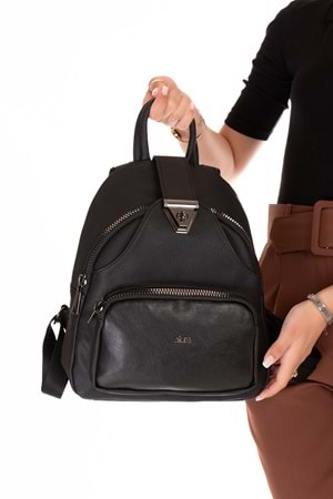 Gondol Kadın Taş Detaylı Günlük Sırt Çantası ald.1250 - T.Black - TEK EBAT