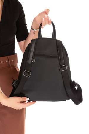 Gondol Kadın Taş Detaylı Günlük Sırt Çantası ald.1250 - T.Black - TEK EBAT