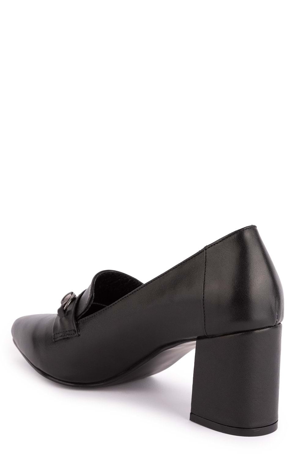 Gondol Kadın Hakiki Deri Klasik Topuklu Toka Detaylı Ayakkabı şhn.956 - Siyah - 35
