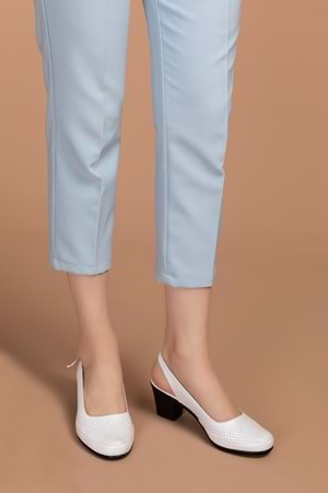 Gondol Kadın Hakiki Deri Klasik Topuklu Ayakkabı vdt.272 - Siyah - 34