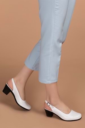 Gondol Kadın Hakiki Deri Klasik Topuklu Ayakkabı vdt.272 - Siyah - 39
